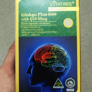 Bổ não Vitatree Ginkgo Plus 6000mg with CQ10 50mg của Úc