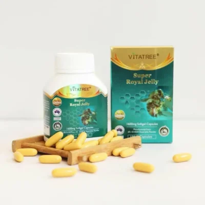 Sữa ong chúa Vitatree Super Royal Jelly 1600mg 100 viên của Úc Sữa ong chúa Vitatree Super Royal Jelly Australia 1600mg