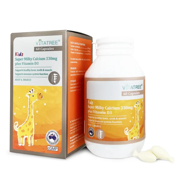 TPBVSK Kids Super Milky Calcium 330mg plus Vitamin D3 vitatree