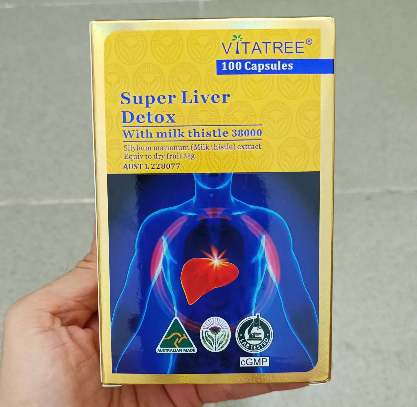 Viên uống bổ gan Vitatree Super Liver Detox 100 viên của Úc Thải độc gan Vitatree Super Liver Detox 100 viên của Úc
