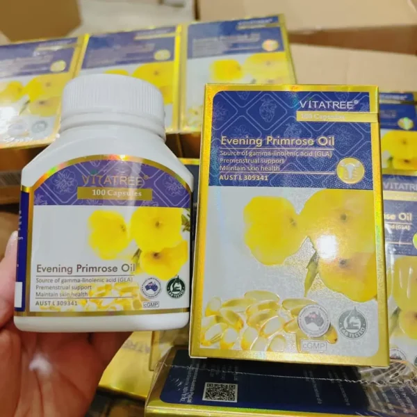 Viên Uống Tinh Dầu Hoa Anh Thảo Vitatree Evening Primrose Oil Úc