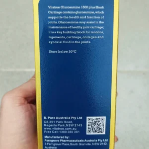 Viên uống bổ khớp Vitatree Glucosamine 1500mg Plus Shark Cartilage 100 viên của Úc Viên Uống Vitatree Glucosamine 1500 Plus Shark Cartilage 100 Viên Bổ Khớp