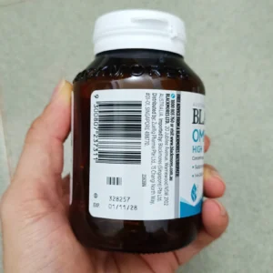 Viên dầu cá bổ não DHA hàm lượng cao Hộp 60 viên Blackmores Omega Brain High DHA Fish Oil