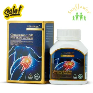 Viên uống bổ khớp Vitatree Glucosamine 1500mg Plus Shark Cartilage 100 viên của Úc