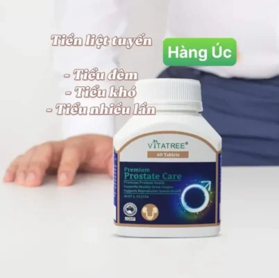 Vitatree Premium Prostate Care - Bảo vệ sức khỏe tuyến tiền liệt Viên uống tiền liệt tuyến Vitatree Prostate Care 60 viên của Úc