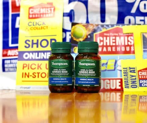 Bổ não Thompson's One-A-Day Ginkgo 6000mg 60 viên của Úc Bổ não Thompson's One-A-Day Ginkgo 6000mg của Úc