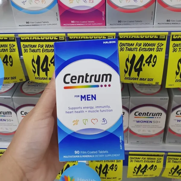 Vitamin tổng hợp cho nam Centrum for Men 90 viên của Úc - Hình ảnh 3