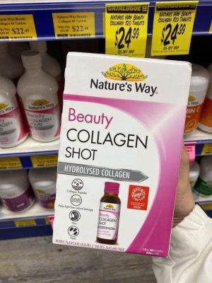 Collagen dạng nước Nature's Way Beauty Collagen Shot hộp 10 lọ của ÚC