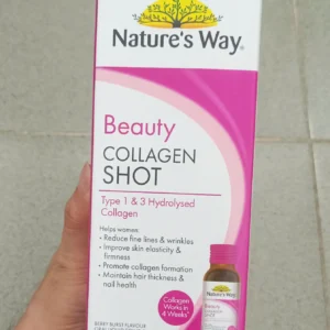 Collagen dạng nước Nature's Way Beauty Collagen Shot hộp 10 lọ của ÚC Collagen nước Nature's Way Beauty Collagen Shot (hộp 10 chai x 50ml)