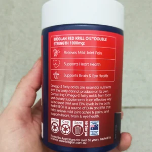 Dầu Nhuyễn Thể Bioglan Red Krill Oil 1000mg Lọ 60 Viên