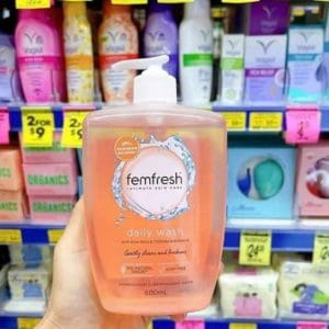 Dung Dịch Vệ Sinh Phụ Nữ Femfresh Daily Wash Úc màu Cam Size Lớn 600ml