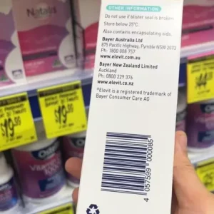 Elevit sau sinh của Úc 60 viên (mẫu mới)