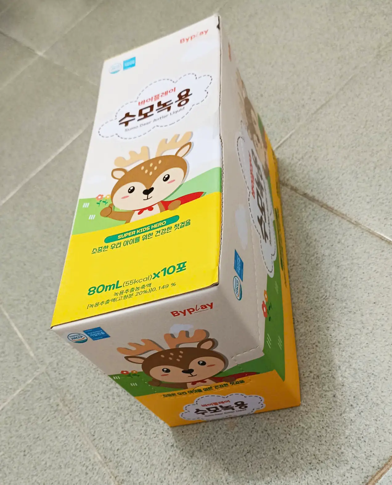 Gạc hươu non tăng cân Sumo hộp 10 gói x 80 của Hàn Quốc Gạc hươu non tăng cân SUMO hỗ trợ tăng cân, cải thiện tình trạng biếng ăn