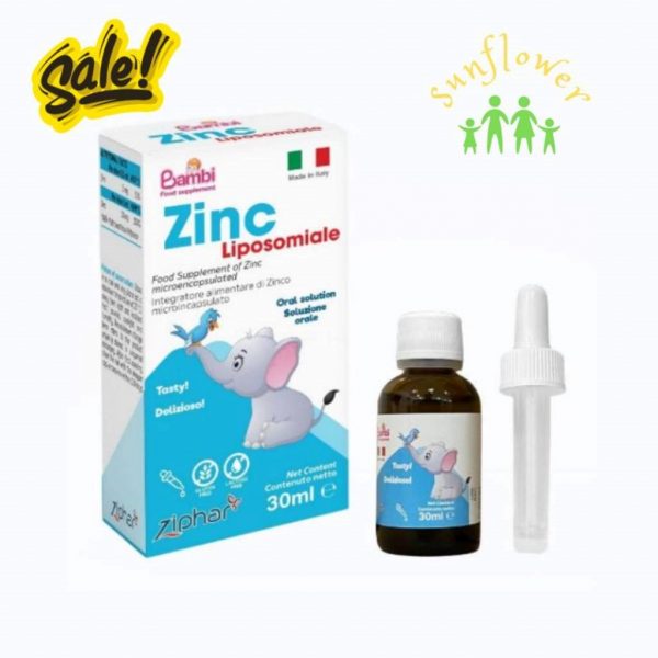 Kẽm sinh học dạng giọt Bambi ZinC Liposomiale 30ml cho bé từ sơ sinh