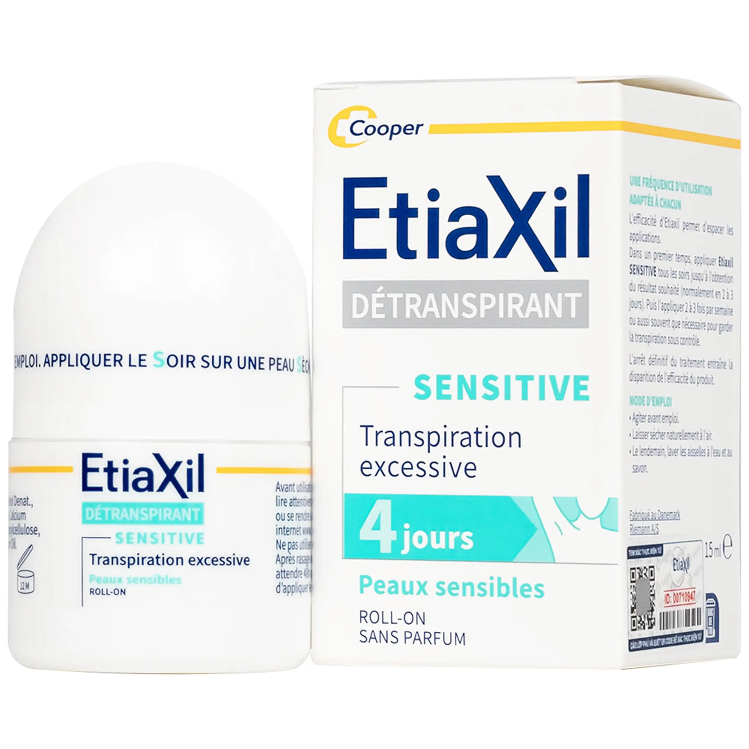 Lăn khử mùi EtiaXil Detranspirant 15ml của Pháp Lăn Khử Mùi ETIAXIL Dành Cho Da Nhạy Cảm (chai 15ml)