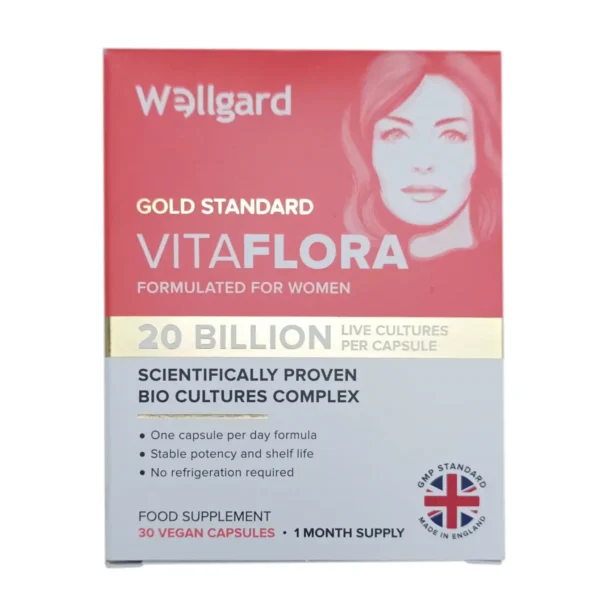Men phụ khoa Vitaflora 20 Billion Wellgard 30 viên của Anh