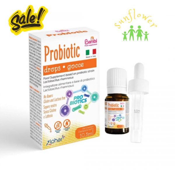 Men vi sinh Bambi Probiotic Drops Gocce giúp hỗ trợ hệ tiêu hóa cải thiện vi sinh đường ruột