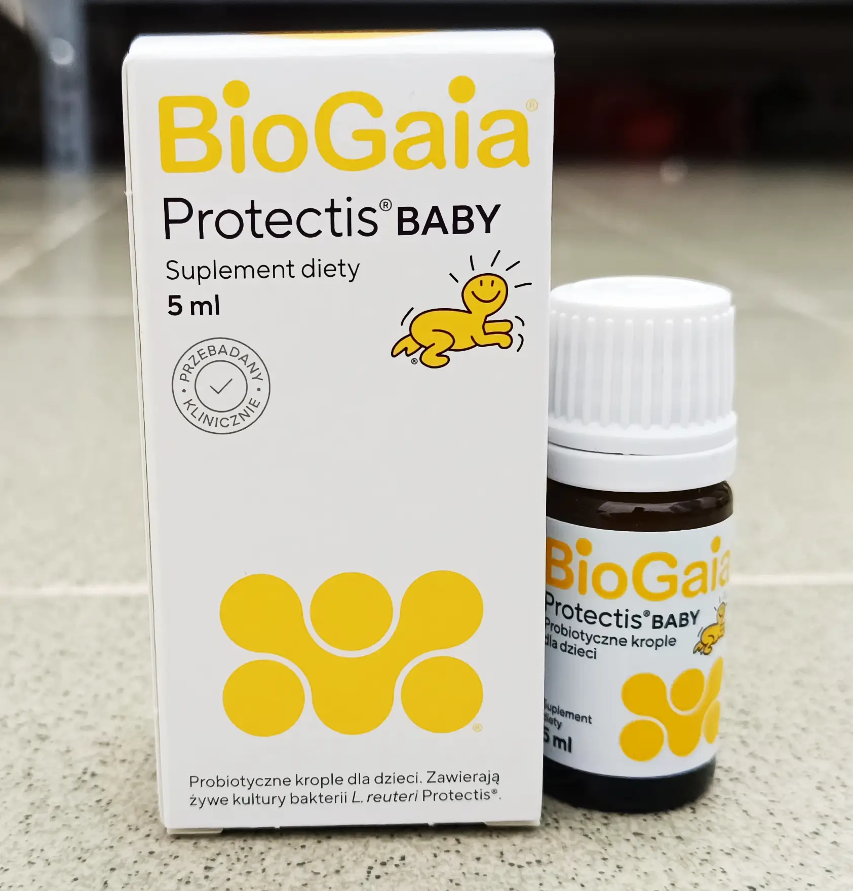 Men vi sinh BioGaia Protectis Baby của Ba Lan 5ml lọ thủy tinh Men vi sinh BioGaia Protectis Baby chai 5ml Ba Lan cho bé từ sơ sinh