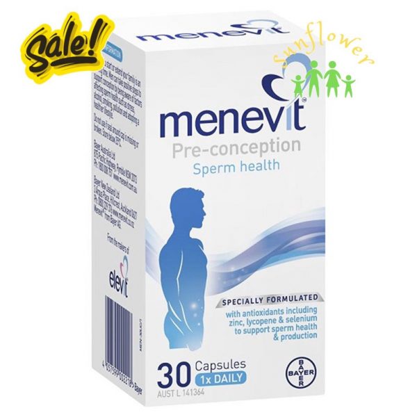 Menevit 30 viên Úc - Cải thiện nâng cao chất lượng tinh trùng nam giới