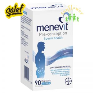 Menevit 90 viên hỗ trợ sinh sản nam giới và cải thiện chất lượng tinh trùng Úc