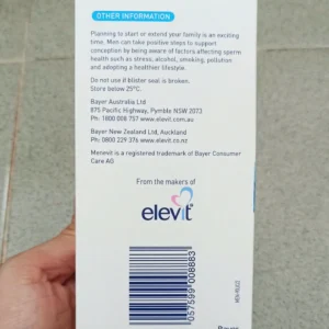 Menevit Úc 90 viên tăng chất lượng tinh trùng