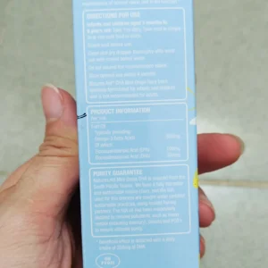 DHA giọt cho bé từ 3 tháng tuổi DHA Drops Natures Aid 50ml của Anh Mini DHA Drops Natures Aid 50ml