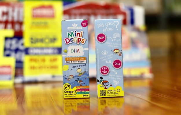 Mini DHA Drops Natures Aid 50ml cho bé từ 3 tháng tuổi