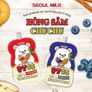 Nước hồng sâm Chuchu 10 gói của Hàn Quốc Nước Hồng Sâm Chuchu 10 gói Hàn Quốc
