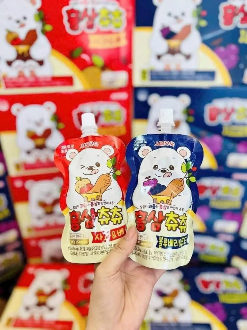 Nước hồng sâm Chuchu 10 gói của Hàn Quốc Nước Hồng sâm ChuChu Hàn Quốc