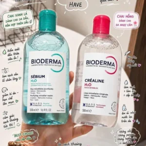 Nước tẩy trang Bioderma Sebium H20 500ml của Pháp Nước tẩy trang Bioderma H2O 500ml