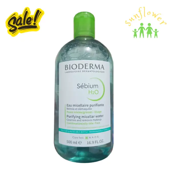 Nước tẩy trang Bioderma Sebium H20 500ml của Pháp Nước tẩy trang Bioderma Sebium H20 500ml của Pháp