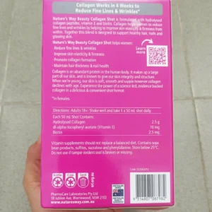 Collagen dạng nước Nature's Way Beauty Collagen Shot hộp 10 lọ của ÚC Nước uống Beauty Collagen Shot của Úc, hộp 10 chai x 50ml