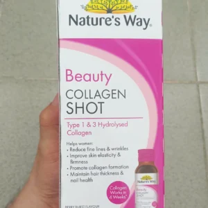 Collagen dạng nước Nature's Way Beauty Collagen Shot hộp 10 lọ của ÚC Nước uống đẹp da Beauty Collagen Shot của Nature's Way hộp 10 chai