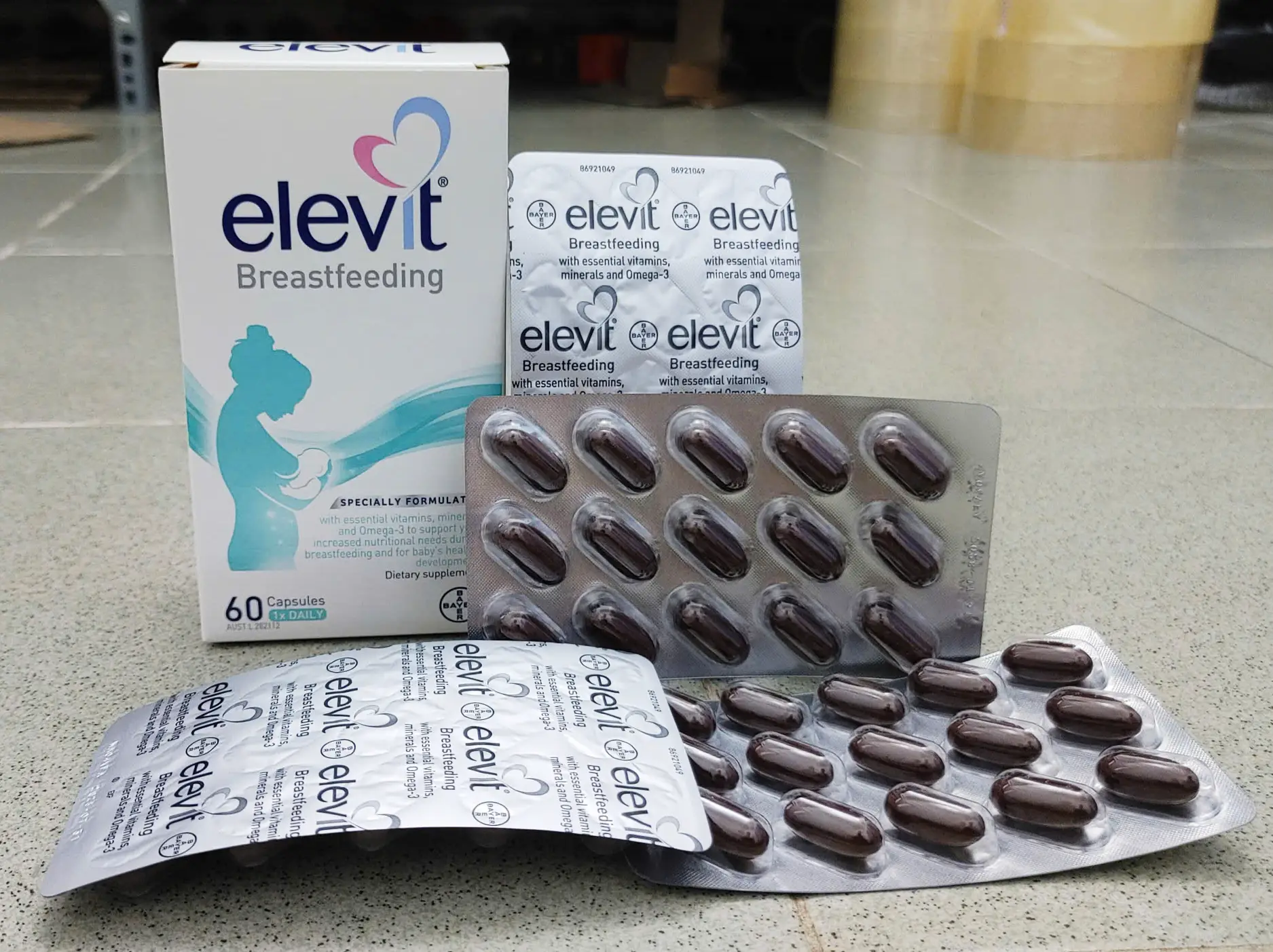Vitamin Elevit Breastfeeding 60 viên cho mẹ sau sinh của Úc Thuốc Elevit Breastfeeding cho phụ nữ sau sinh 60 viên