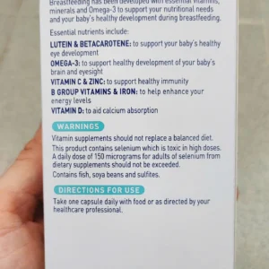 Vitamin Elevit Breastfeeding 60 viên cho mẹ sau sinh của Úc Thuốc Elevit Breastfeeding cho phụ nữ sau sinh 60v của Úc