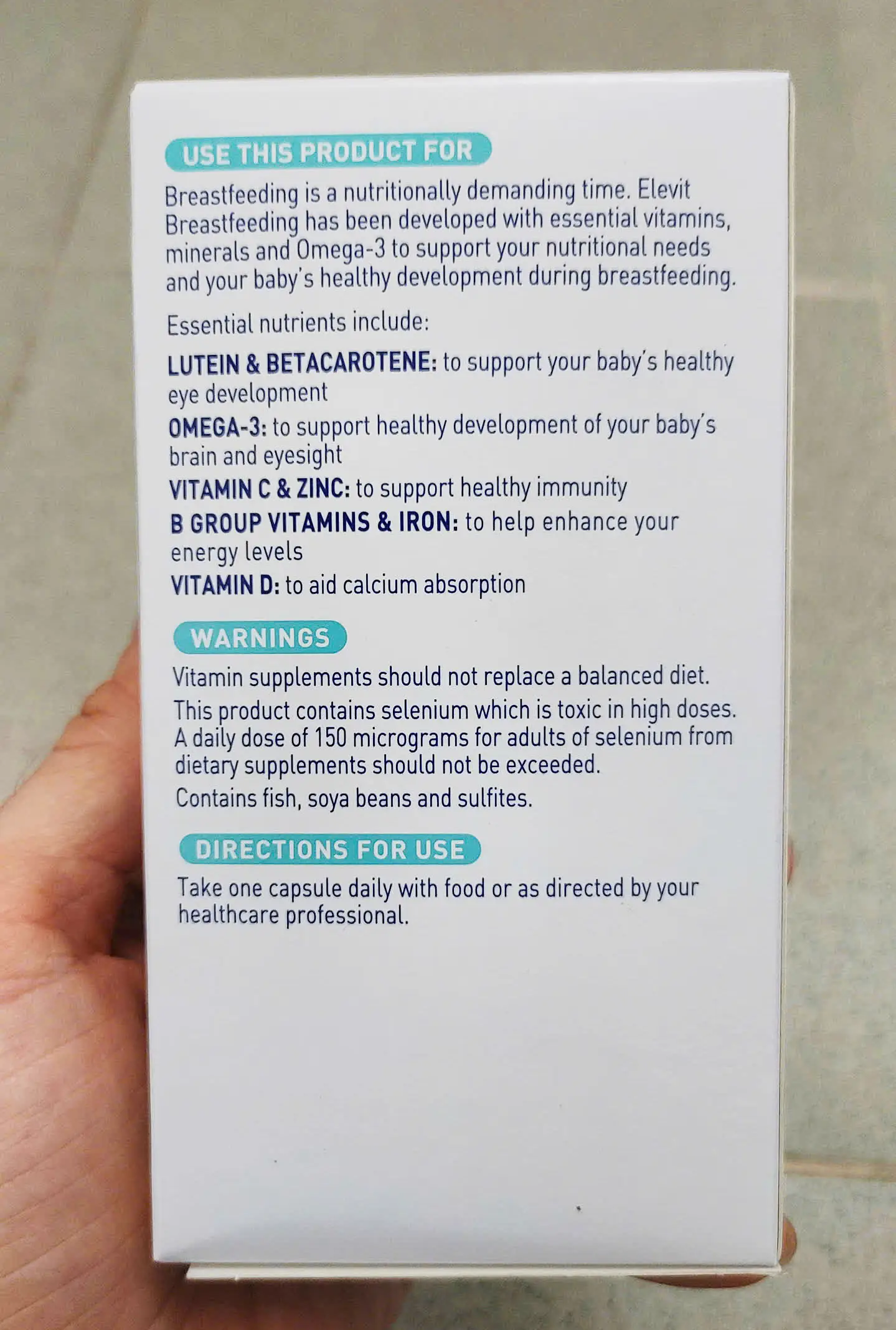 Vitamin Elevit Breastfeeding 60 viên cho mẹ sau sinh của Úc Thuốc Elevit Breastfeeding cho phụ nữ sau sinh 60v của Úc