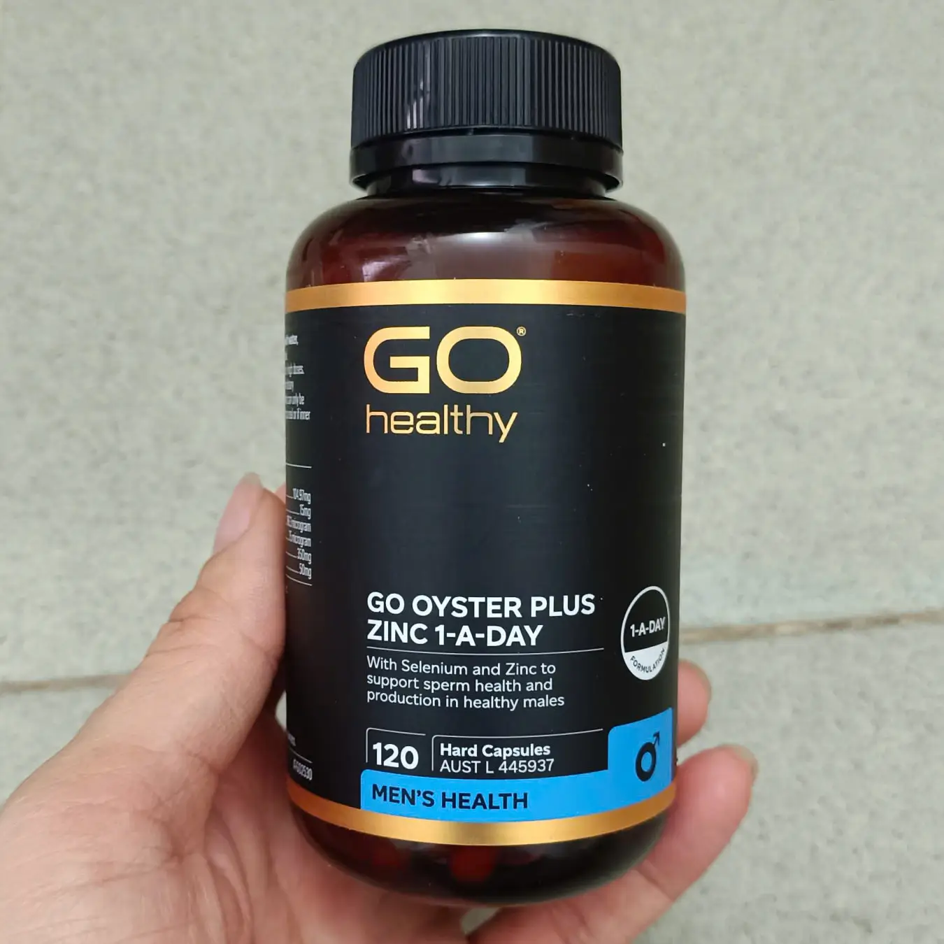 Tinh chất hàu Go Healthy Go Oyster Plus Zinc 120 viên của Úc Tinh Chất Hàu Go Healthy Oyster Plus Zinc Tăng Cường Sinh Lý Nam 120 viên