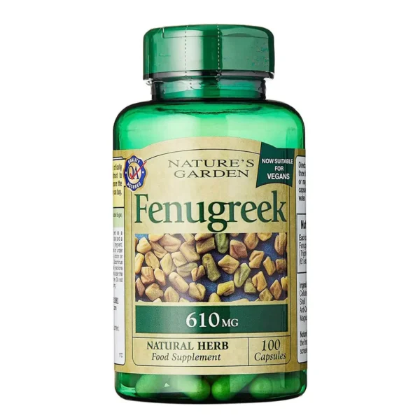 Viên Uống Cỏ Cà Ri Lợi Sữa Fenugreek 610mg Nature Garden 100 Viên