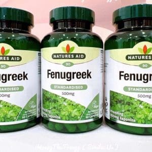 Viên Uống Lợi Sữa Cỏ Cà ri Anh Fenugreek 500mg Natures Aid 90 viên