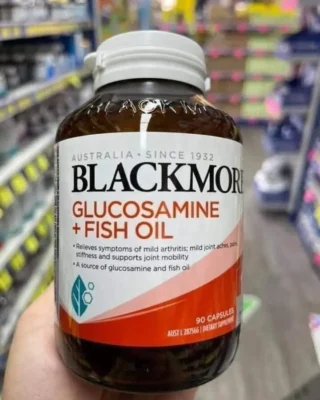 Dầu cá bổ xương khớp Blackmores Glucosamine Fish Oil 90 viên của Úc Viên bổ khớp dầu cá Blackmores Glucosamine Fish Oil 90 viên