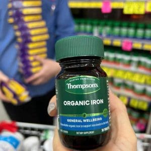 Viên sắt hữu cơ Thompson's Organic Iron 30 viên của Úc