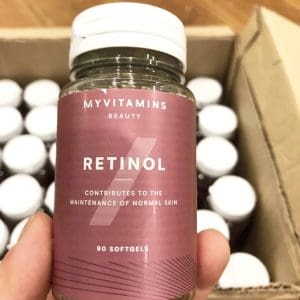 Viên uống Retinol MyVitamins Beauty lọ 90 viên của Anh