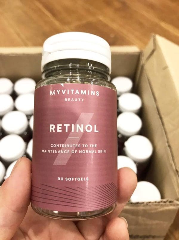 Viên uống Retinol MyVitamins Beauty lọ 90 viên của Anh
