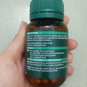 Bổ não Thompson's One-A-Day Ginkgo 6000mg 60 viên của Úc Viên uống bổ não Thompson's Ginkgo 6000mg 60 viên của Úc