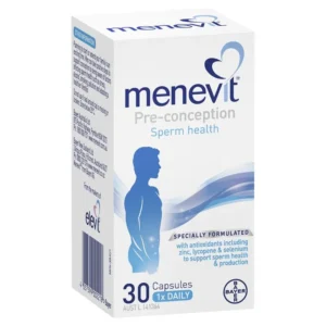 Viên uống cải thiện chất lượng tinh trùng ở Nam giới Menevit của Úc, hộp 30 viên