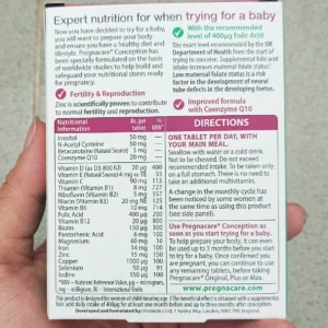 Viên uống tăng khả năng thụ thai Pregnacare Before Conception