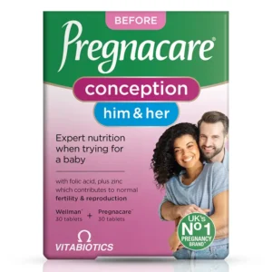 Viên uống tăng thụ thai nam & nữ Vitabiotics Pregnacare Him & Her Conception 60 viên