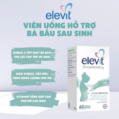 Vitamin cho phụ nữ sau sinh và cho con bú Elevit Breastfeeding 60 viên của Úc