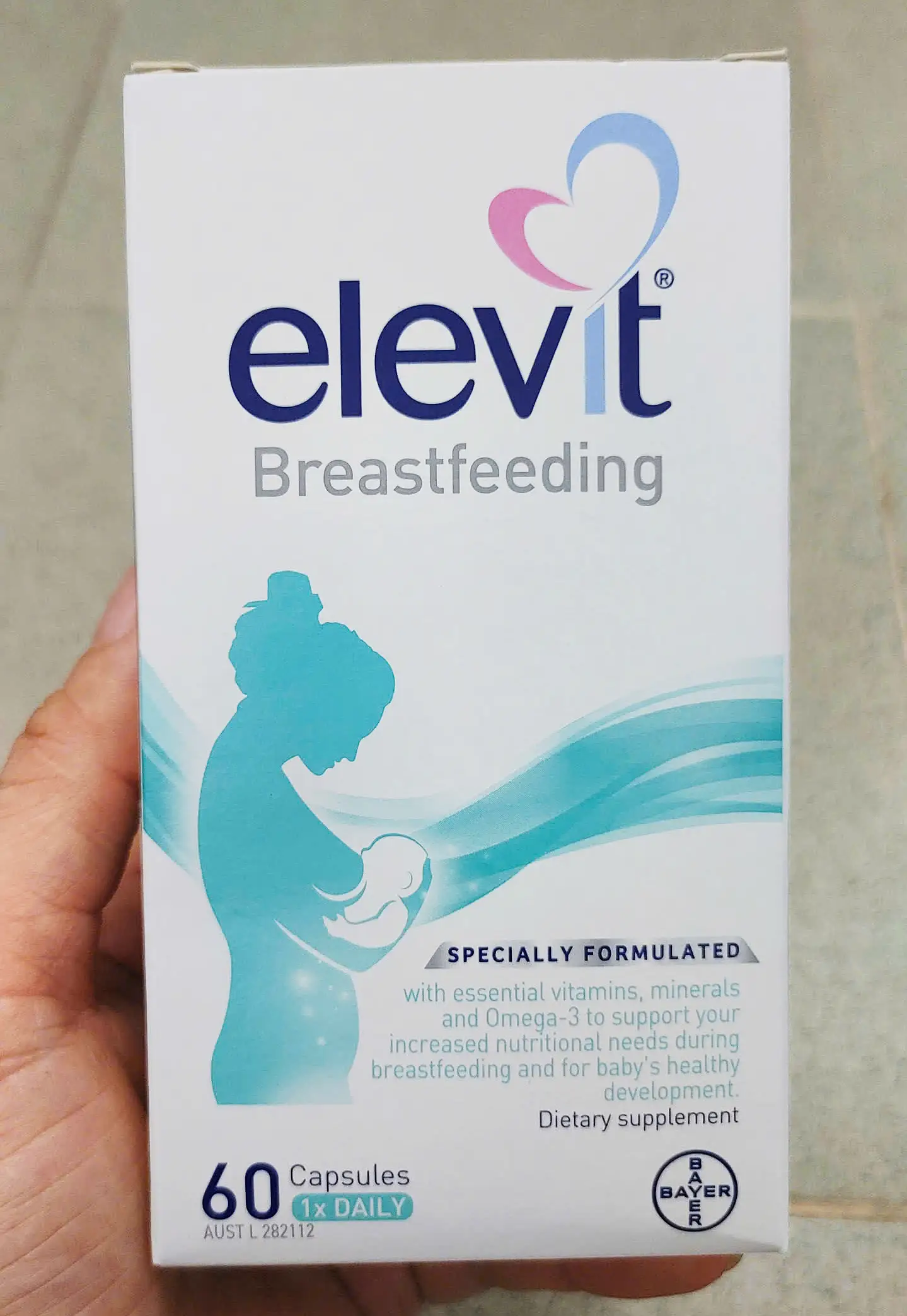 Vitamin Elevit Breastfeeding 60 viên cho mẹ sau sinh của Úc Vitamin cho phụ nữ sau sinh và cho con bú Elevit Breastfeeding của Úc 60 viên