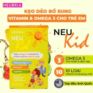 Vitamin tổng hợp cho bé Neubria Neu Kid của Anh 30 viên